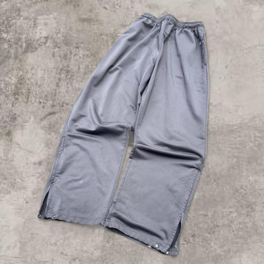 Badger Grey Baggy Sweatpants Size M Y2K Streetwear Athletic Vintage Relaxed Fit